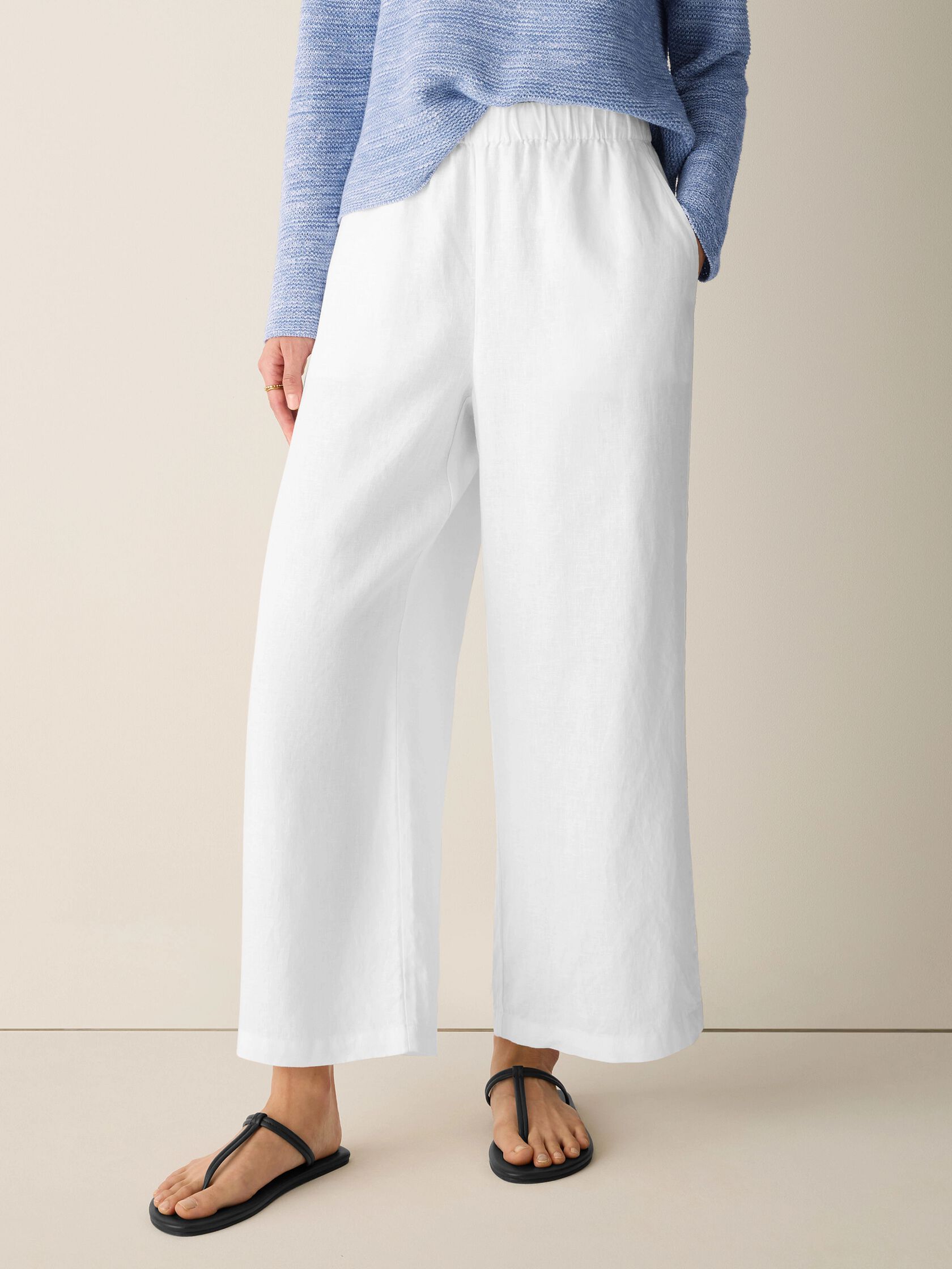 Organic Linen Wide-Leg Pant