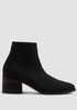 Paron Crepe Stretch Wedge Bootie