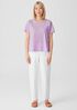 Organic Cotton Slub V-Neck Tee