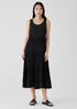 Crushed Silk Tiered Dress