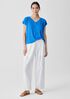 Organic Linen Jersey V-Neck Tee