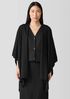 Fine Merino Poncho in Regenerative Wool