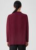 Recycled Cashmere Wool Mock Neck Box-Top