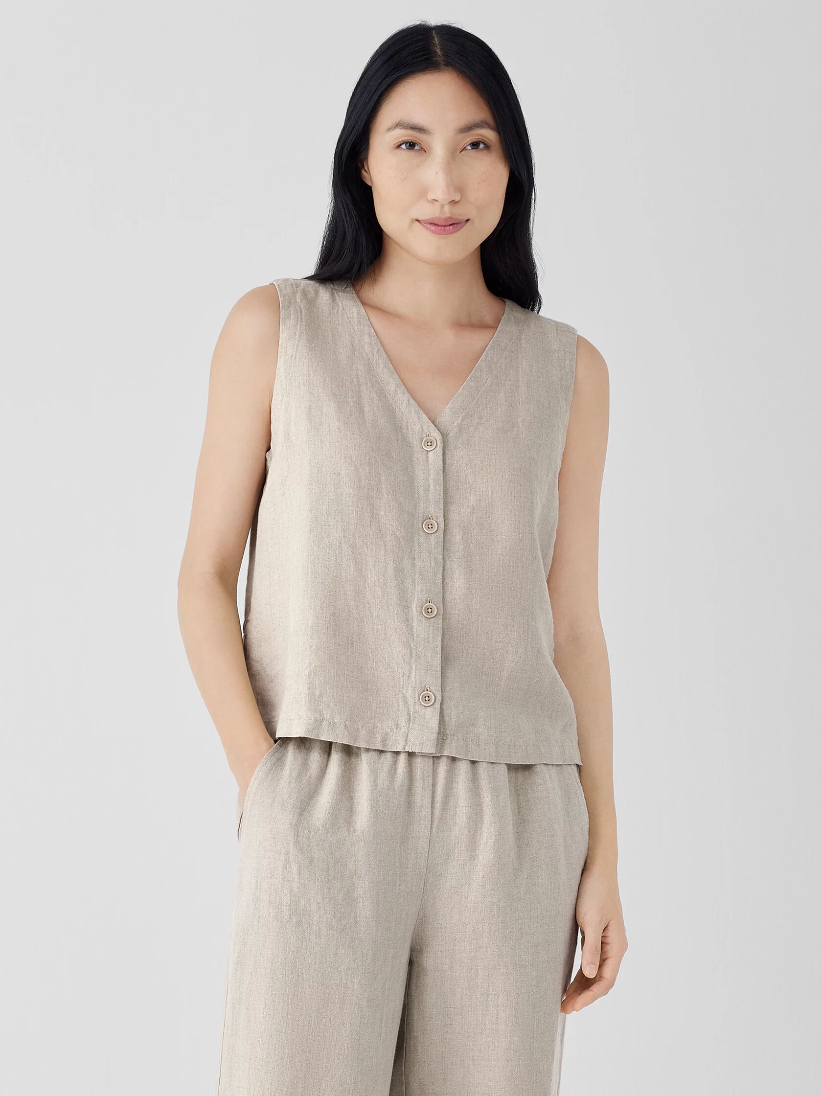 Organic Linen Vest