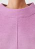 Cotton and Recycled Cashmere Mock Neck Top