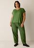 Organic Linen Jersey V-Neck Tee