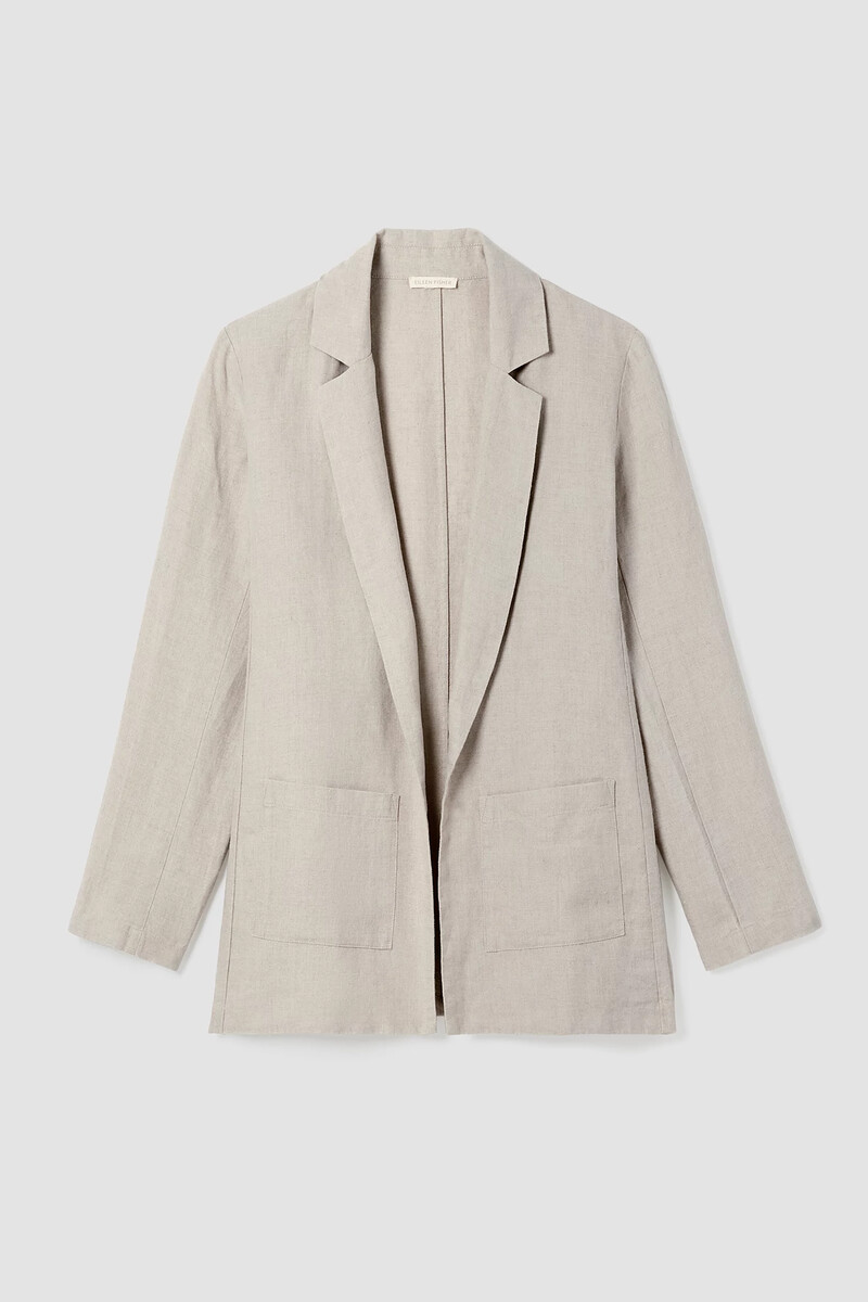 Organic Linen Long Blazer Organic Linen Long Blazer