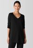 Fine Jersey V-Neck Long Top