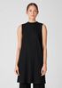 Wide Rib Stretch Mock Neck Dress