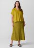 Crushed Silk Flared Skirt