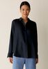 Silk Twill Classic Collar Shirt