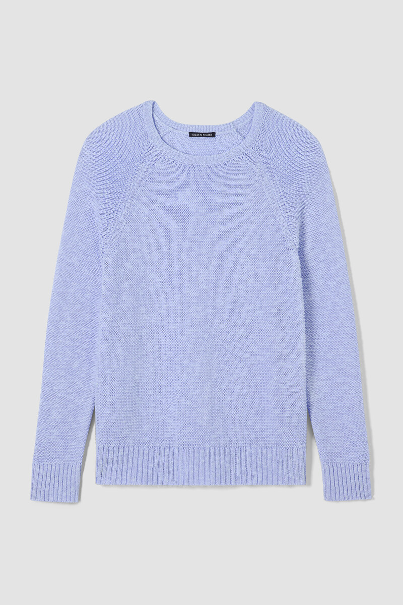 Organic Linen Cotton Slub Crew Neck Top Organic Linen Cotton Slub Crew Neck Top