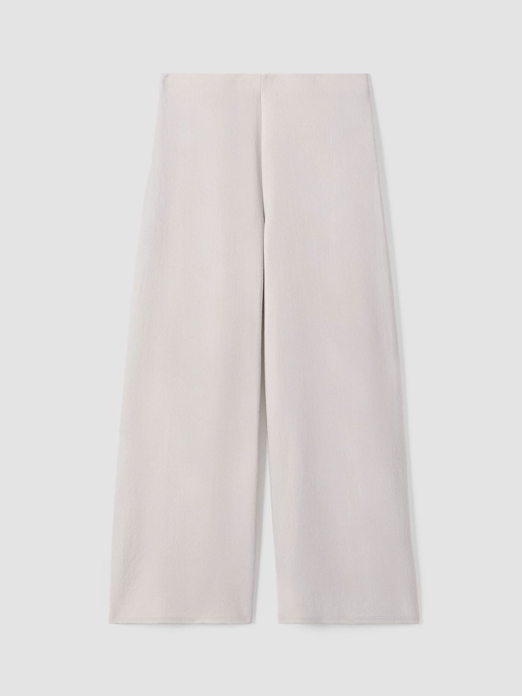 Boiled Wool Jersey Wide-Leg Pant