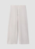 Boiled Wool Jersey Wide-Leg Pant