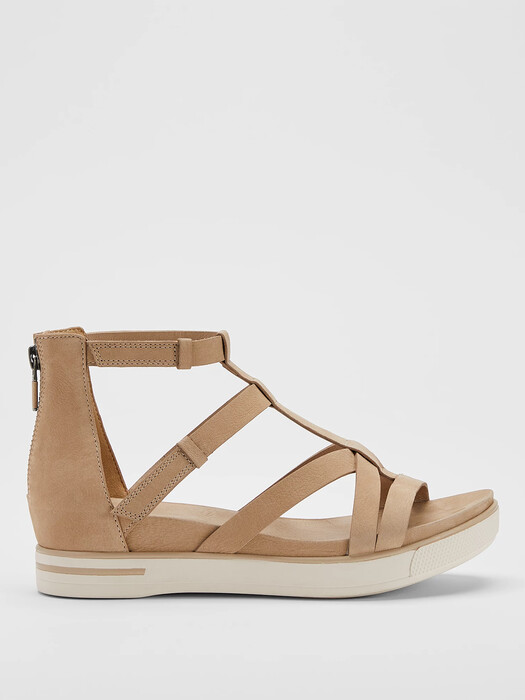Sola Tumbled Nubuck Leather Sneaker Sandal