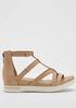 Sola Tumbled Nubuck Leather Sneaker Sandal