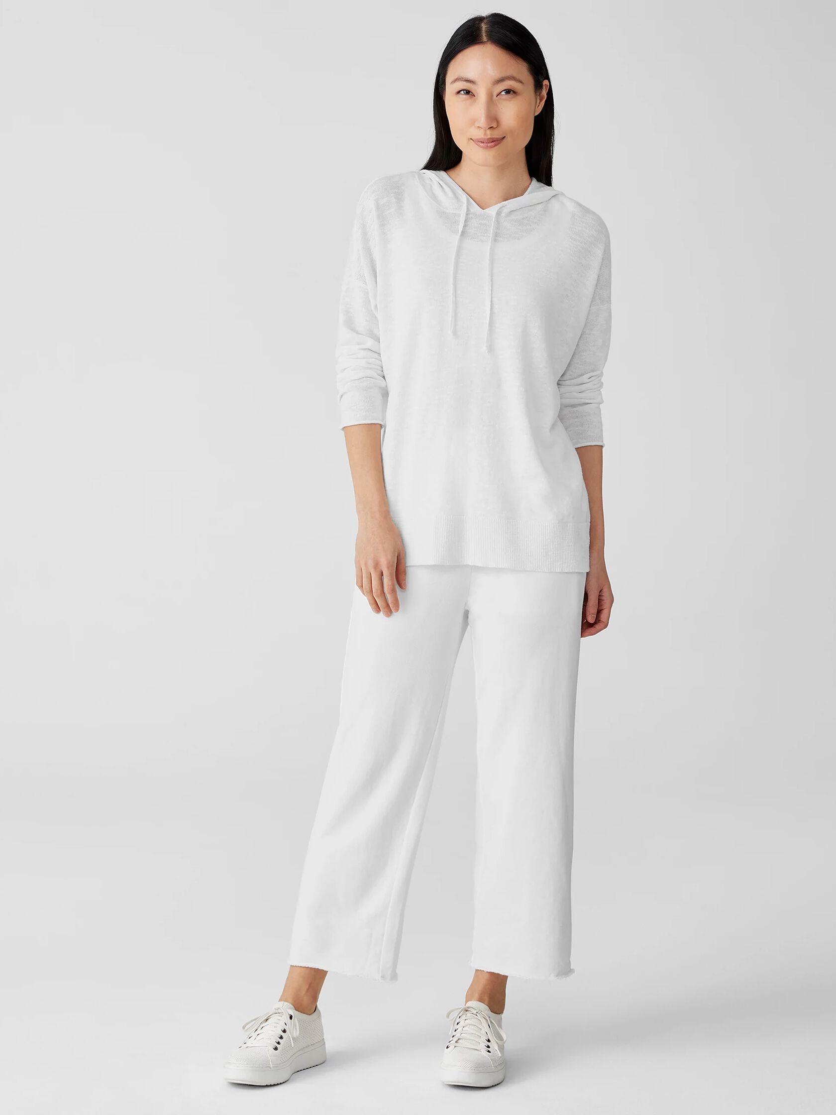 Lightweight Organic Cotton Terry Straight Pant