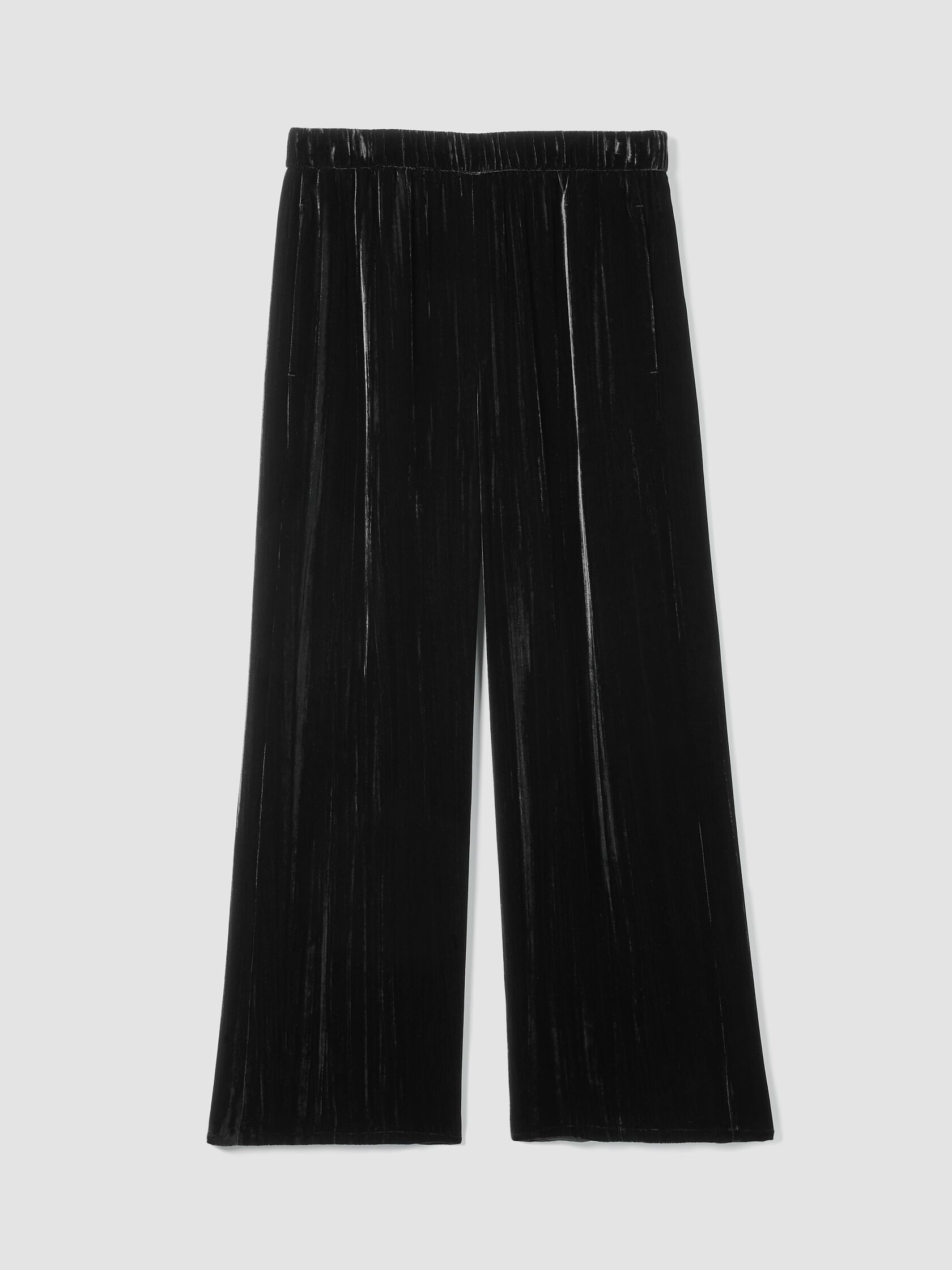 Crushed Velvet Wide-Leg Pant