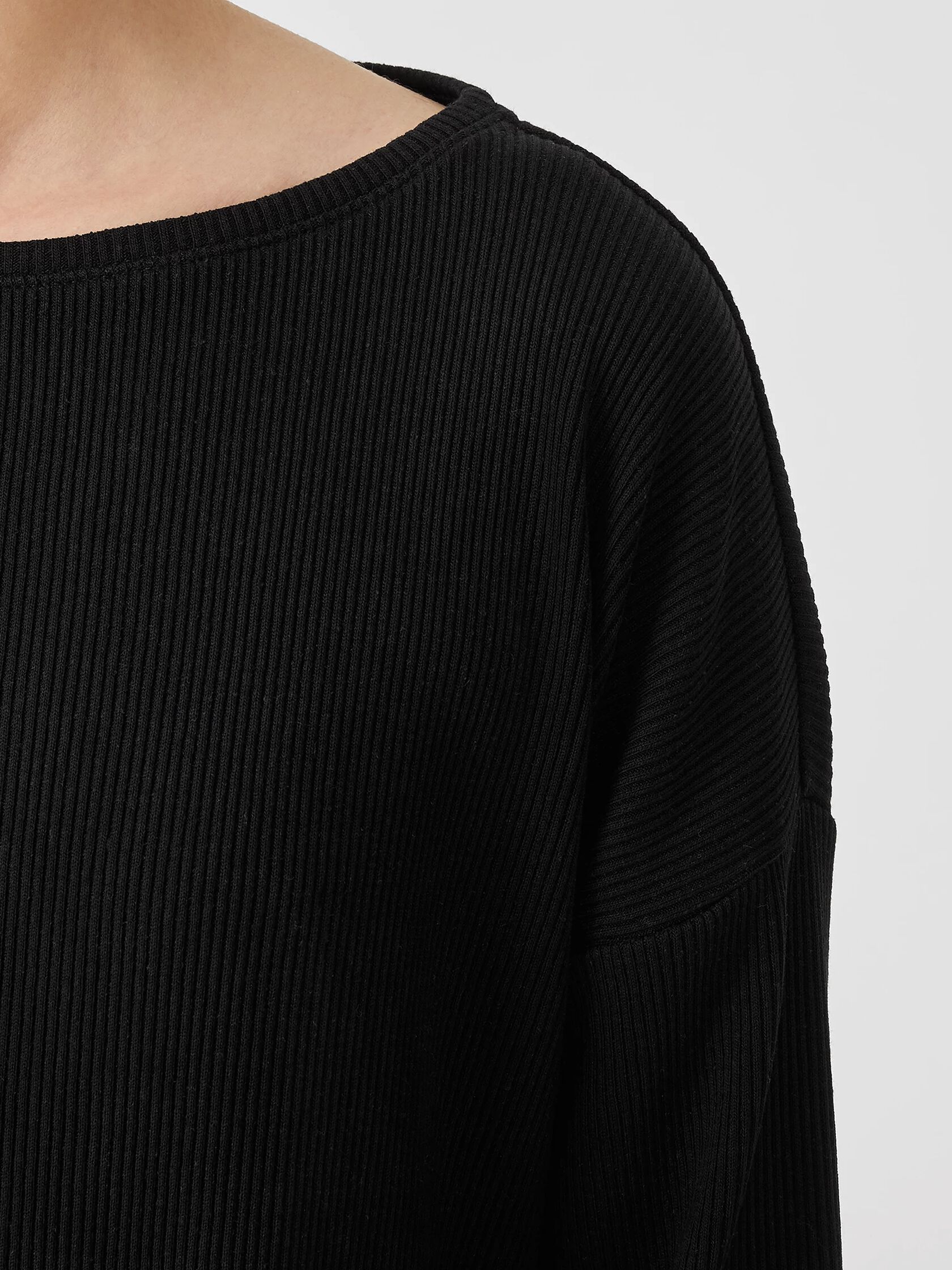 Ribbed Organic Cotton Blend Top