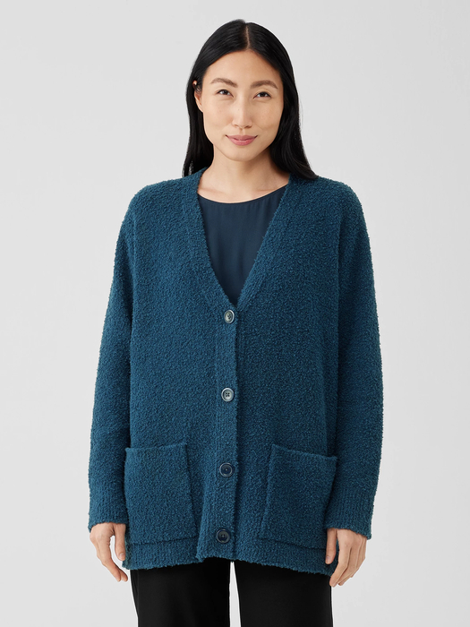 Cotton Boucle Cardigan