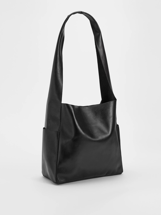 Sleek Italian Leather Everything Crossbody Bag