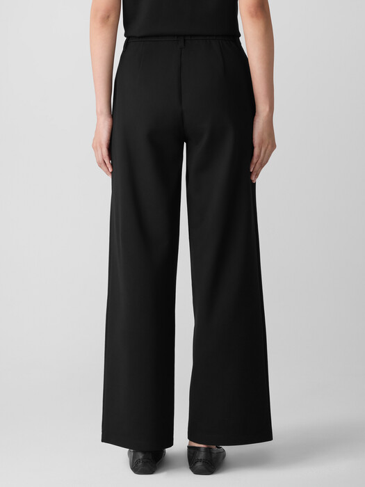Washable Flex Ponte Wide Trouser Pant