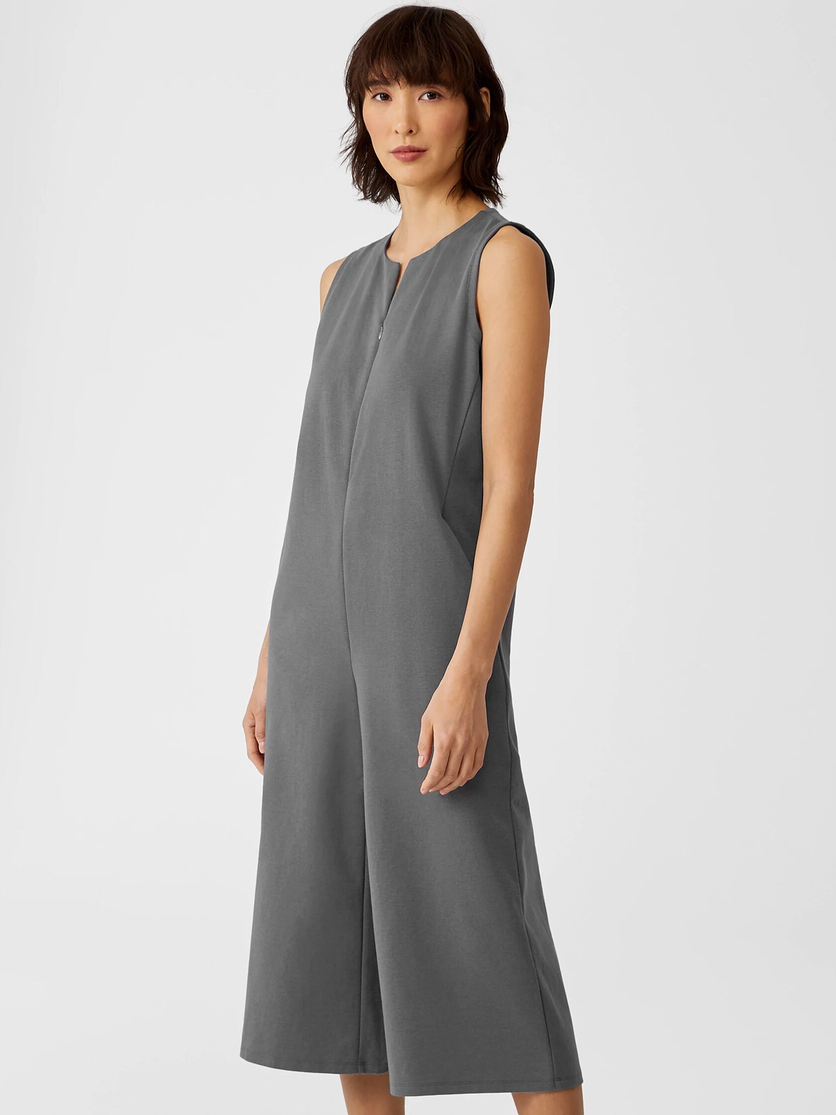 Cotton Ponte Jumpsuit EILEEN FISHER