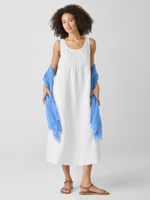 Organic Linen Scoop Neck Dress