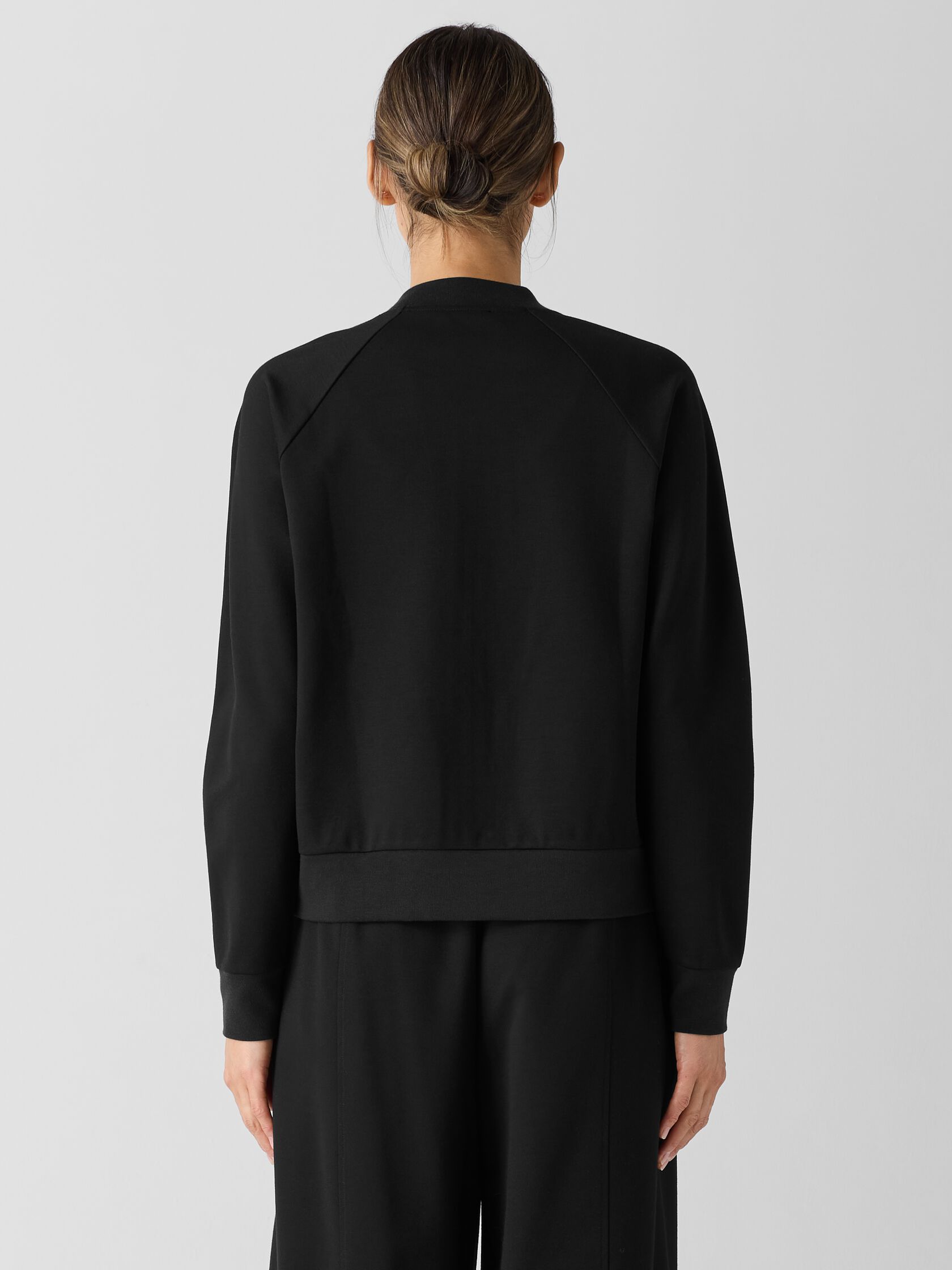 Washable Flex Ponte Flight Jacket