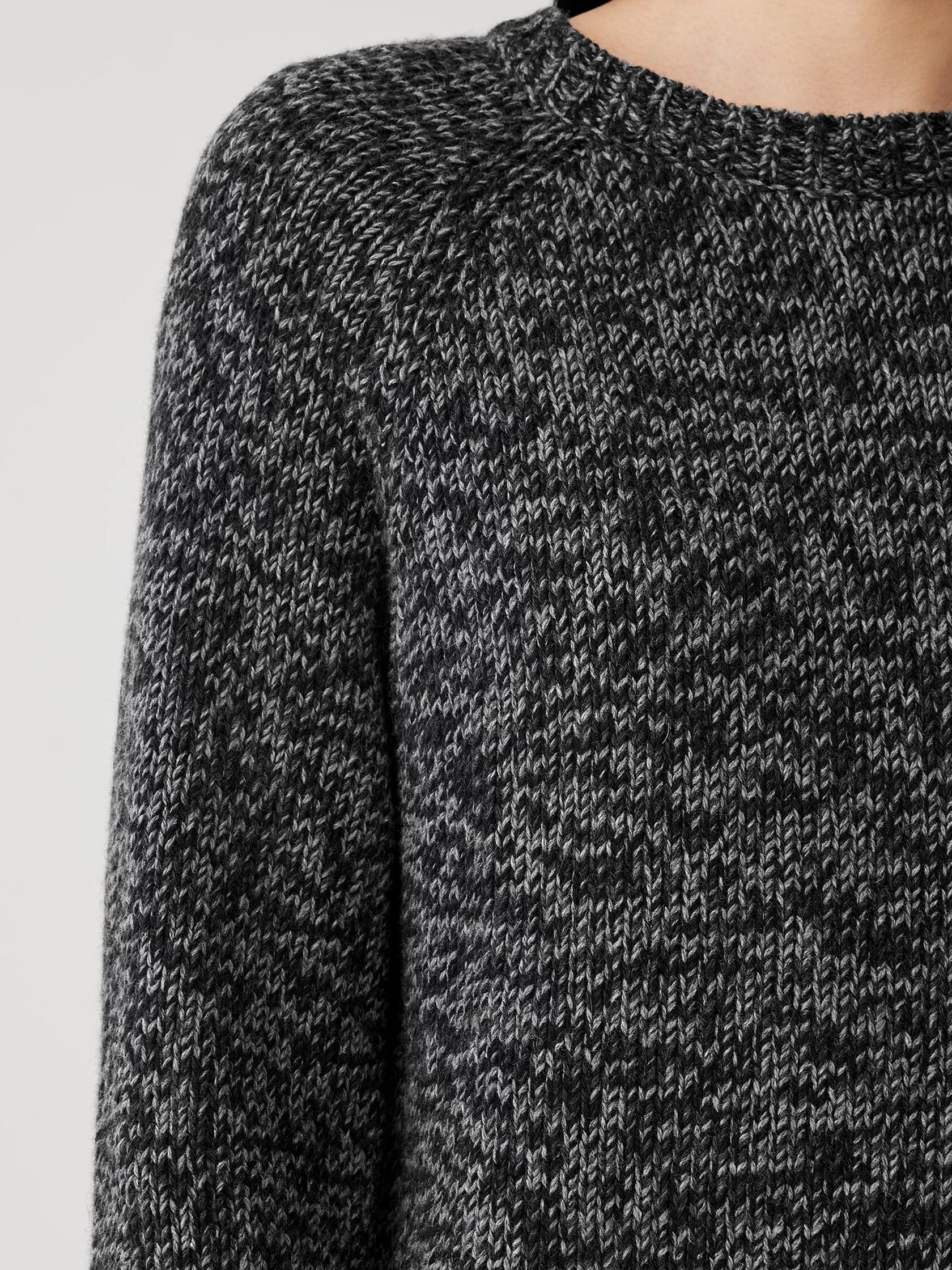 Plaited Cotton and Recycled Cashmere Sweater