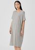 Organic Cotton Linen Ticking Stripe Dress