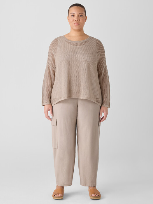 Washable Stretch Crepe Cargo Pant