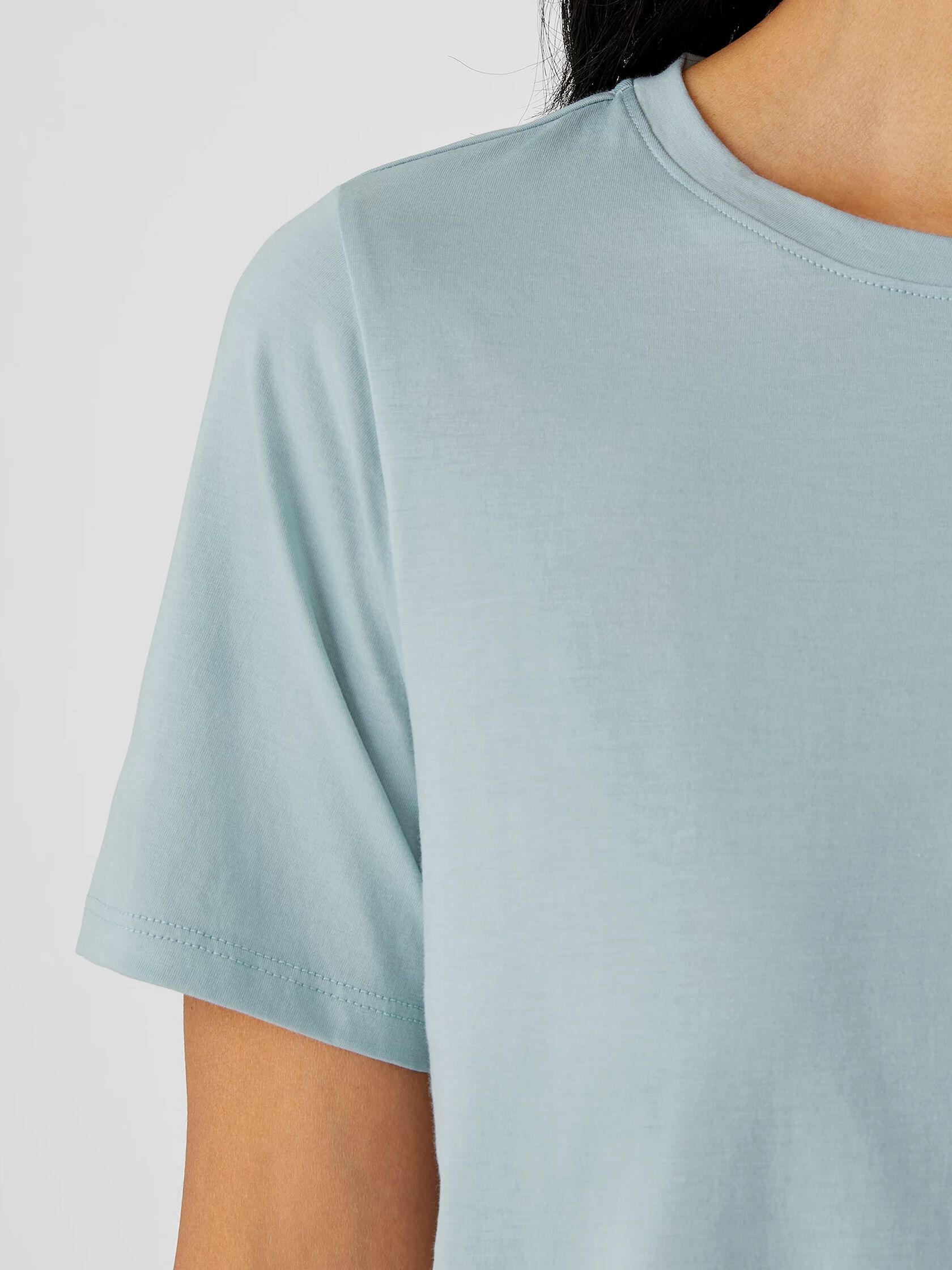 Organic Pima Cotton Jersey Round Neck Tee