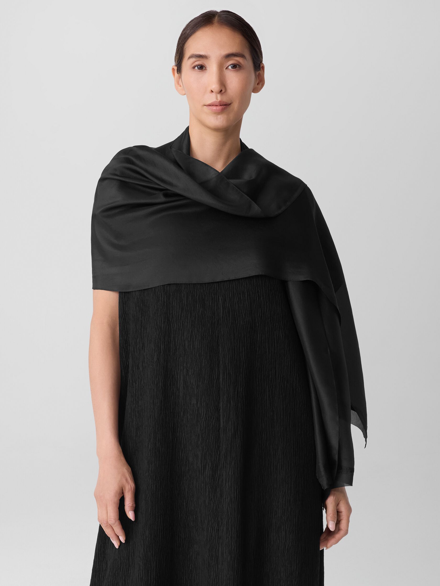 Washed Transitional Silk Scarf