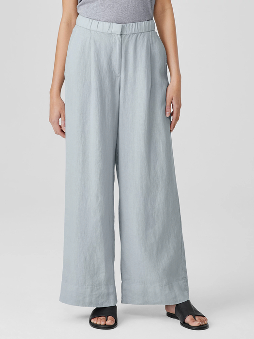 Garment Dyed Organic Linen Trouser Pant