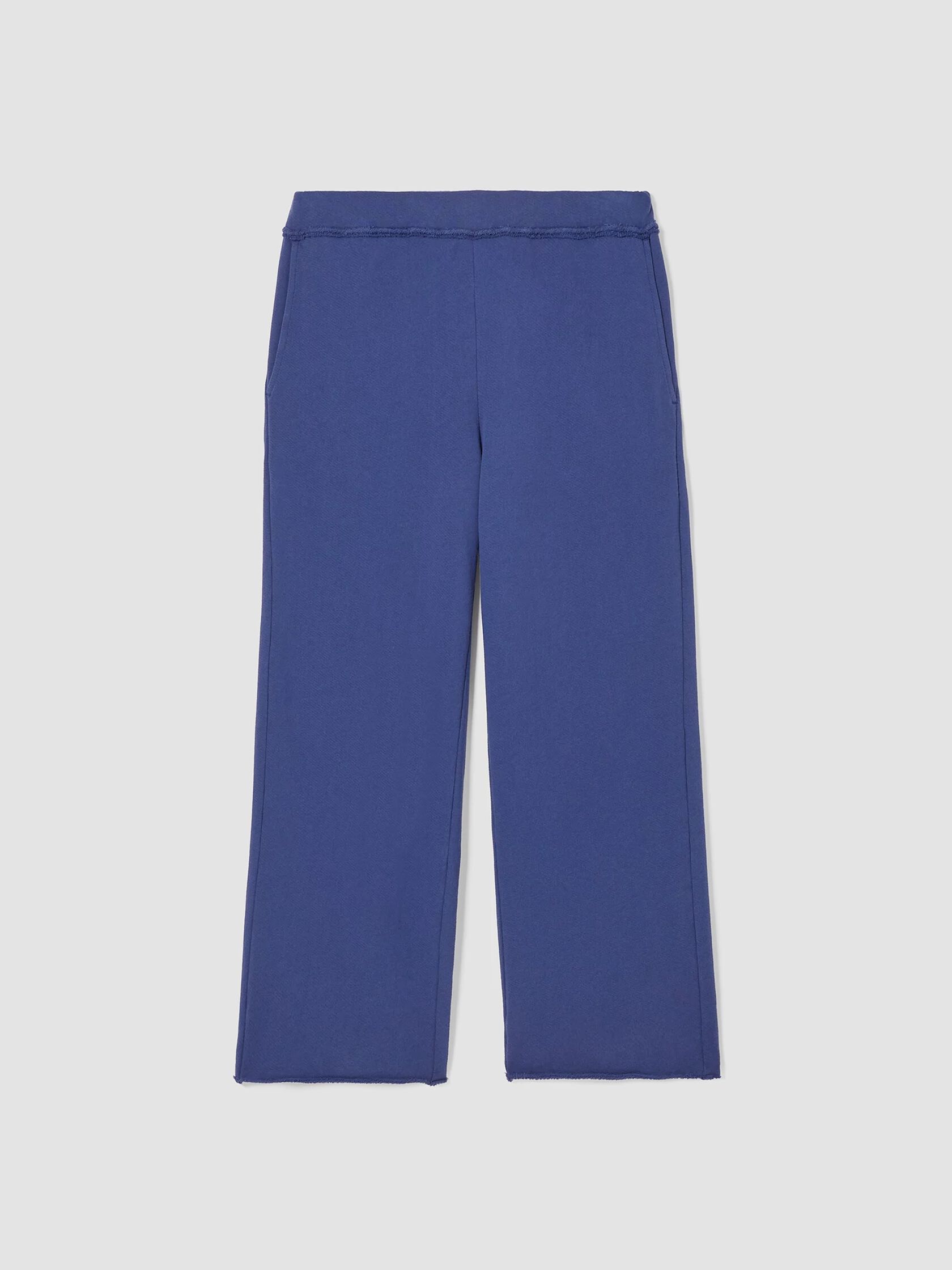 Lightweight Organic Cotton Terry Straight Pant