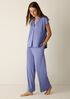 Organic Cotton Interlock Notch Collar Sleep Shirt