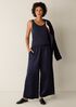 Stretch Silk Jersey Scoop Neck Tank