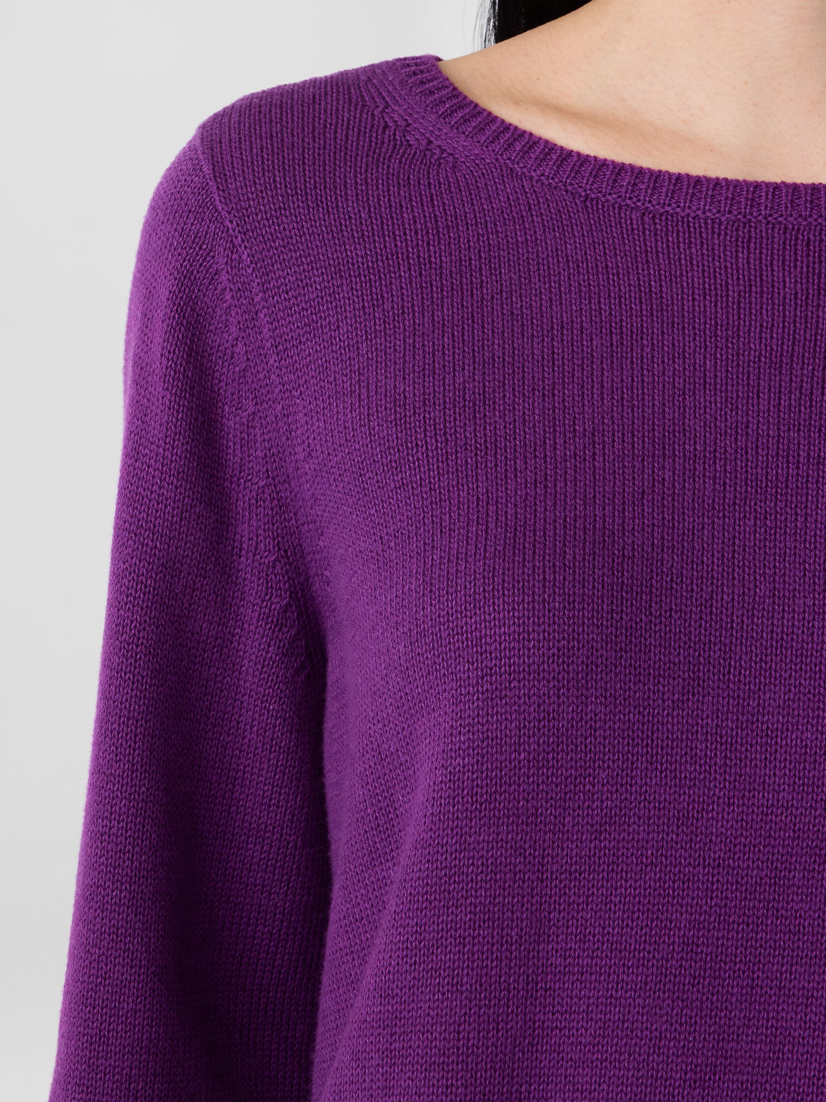 Peruvian Cotton Blend Bateau Neck Top