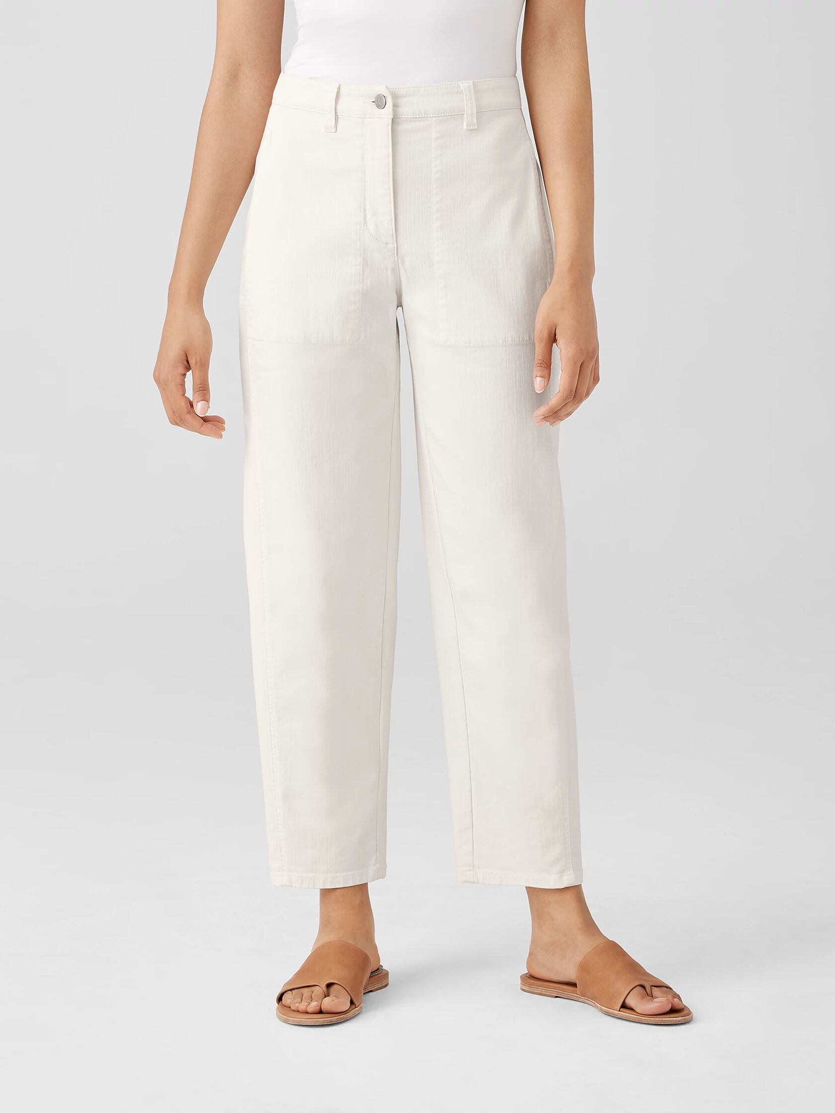 Undyed Organic Cotton Denim Lantern Pant