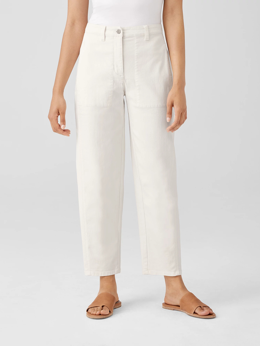 Undyed Organic Cotton Denim Lantern Pant