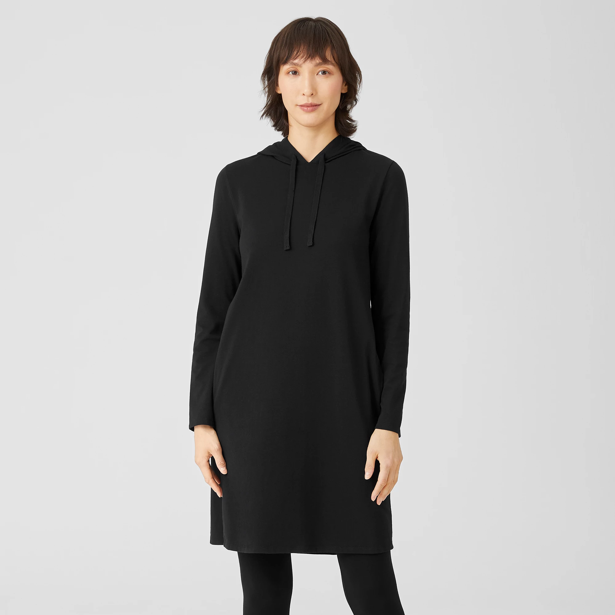 eileen fisher hooded dress