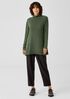 Italian Cashmere Turtleneck Long Top