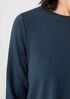 Stretch Jersey Knit Crew Neck Top