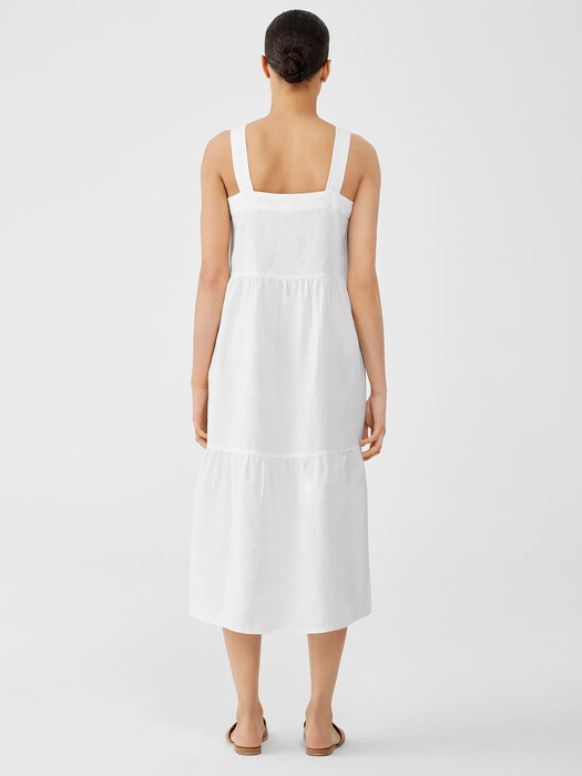 Organic Linen Tiered Dress