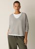 Organic Linen Cotton V-Neck Box-Top