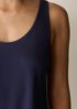 Stretch Silk Jersey Scoop Neck Tank