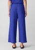 Woven Plissé Wide-Leg Pant