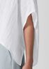 Organic Linen Gauze Bateau Neck Poncho