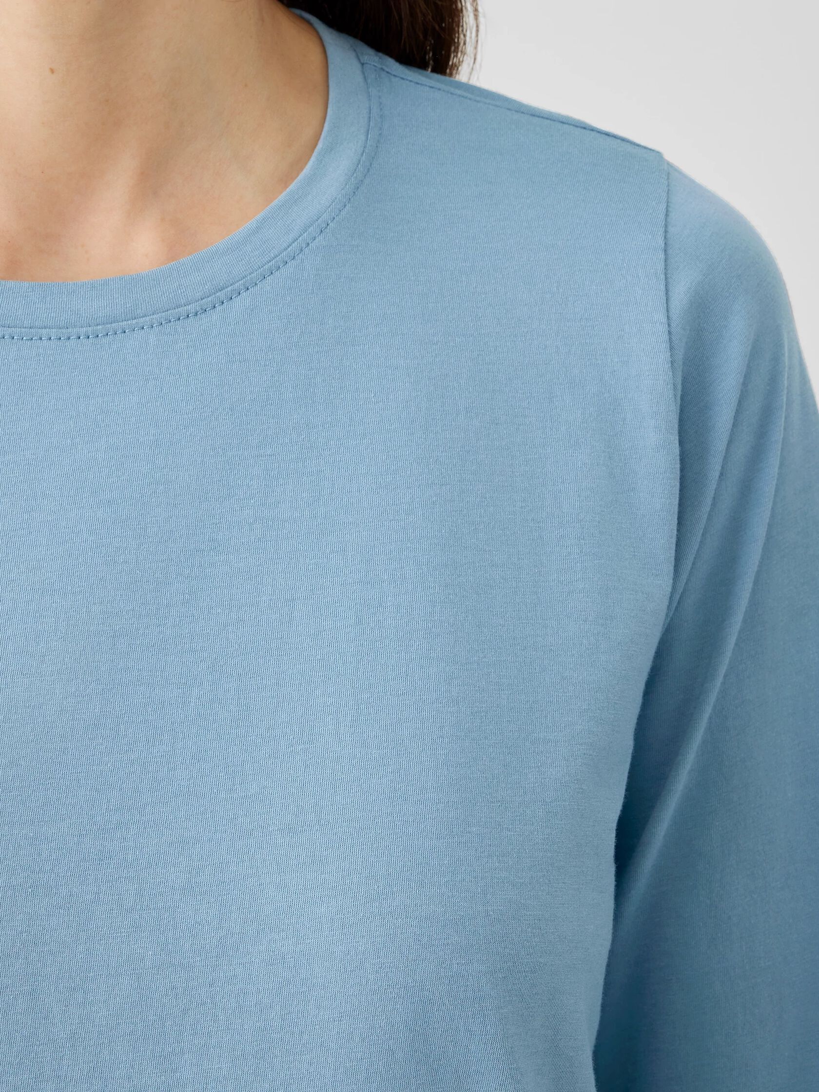 Organic Pima Cotton Jersey Long-Sleeve Tee